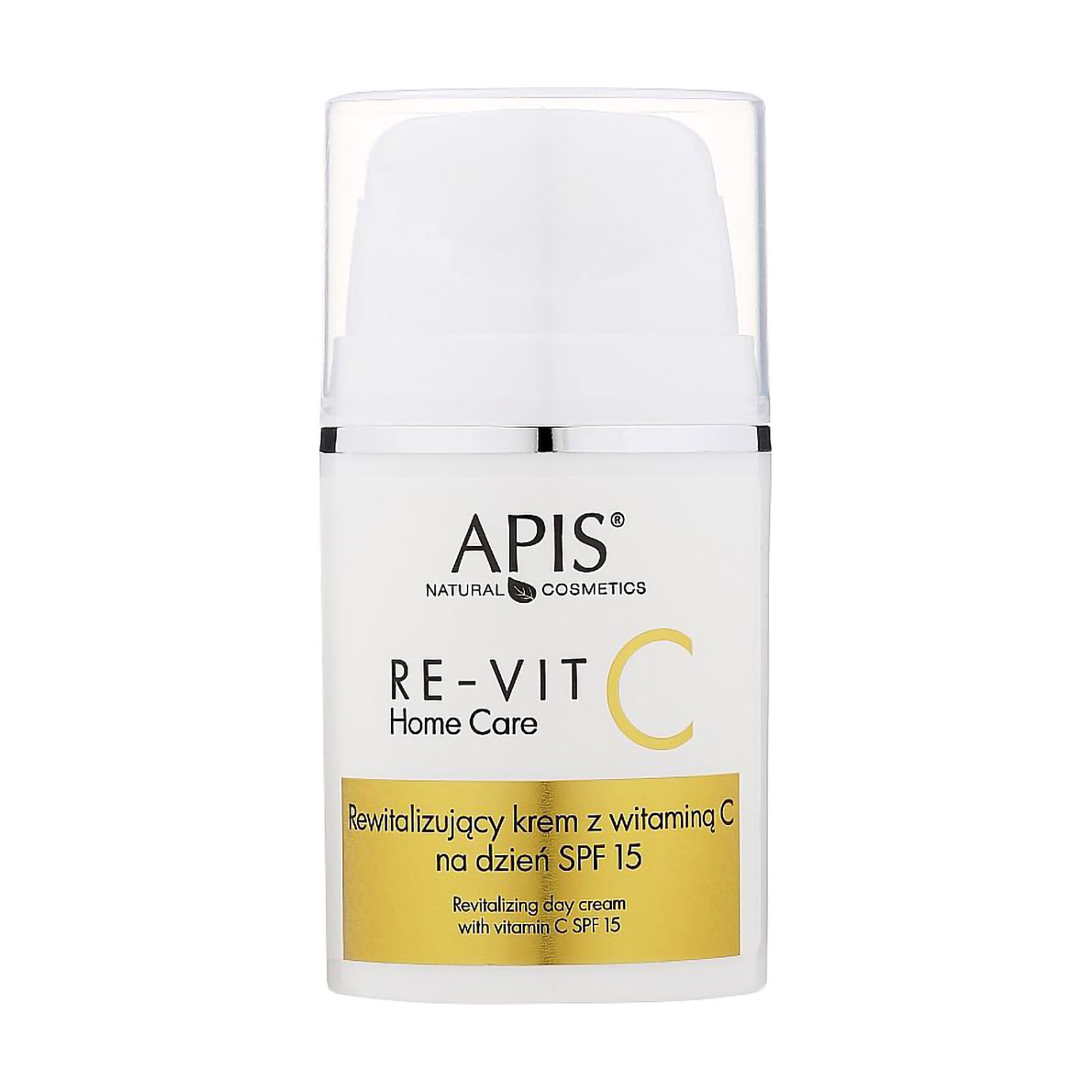 Уцінка! Відновлювальний денний крем для обличчя Apis Natural Cosmetics Re-Vit C Home Care SPF 15 з ретинолом і вітаміном С, 50 мл